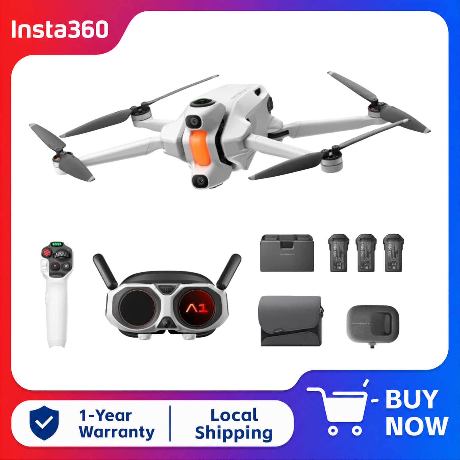 Insta360 Antigravity A1 Explor - Drone Gimbal For Insta360 incelemesi ve fiyatı
